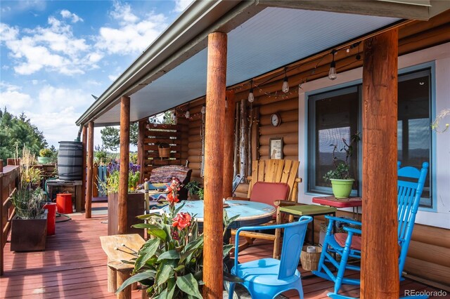 361 Crystal Peak Rd, Florissant, CO 80816 - view of deck