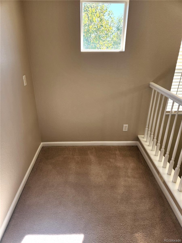 view of carpeted empty room