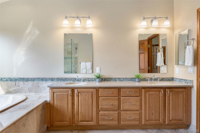 6323 S Sicily Way, Aurora, CO 80016 - full bathroom with double vanity and a bath