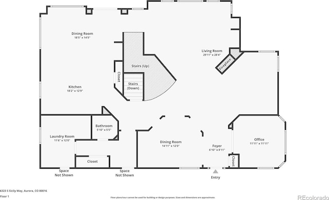 6323 S Sicily Way, Aurora, CO 80016 - floor plan / room layout