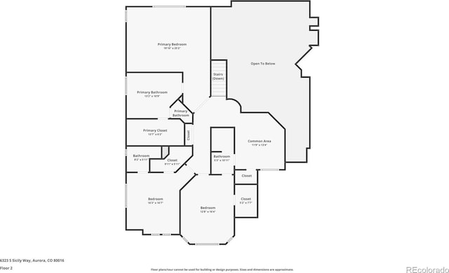 6323 S Sicily Way, Aurora, CO 80016 - floor plan / room layout