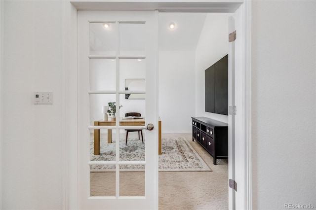 office with carpet floors