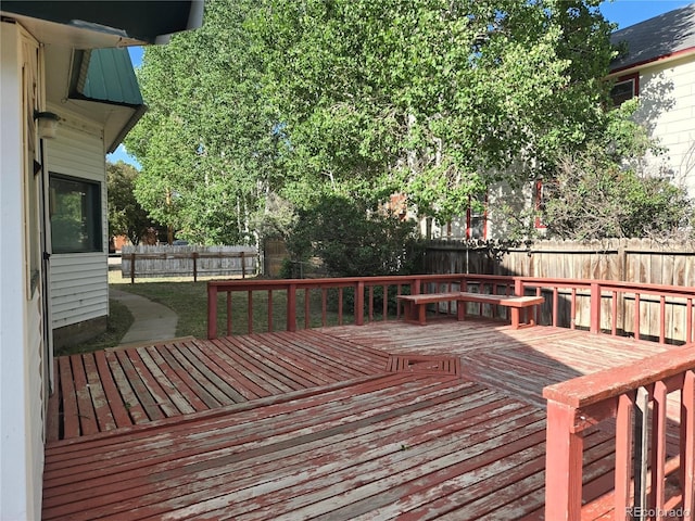 104 Joe S Chavez Dr, La Jara, CO 81140 - deck with a fenced backyard