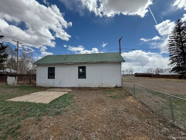 104 Joe S Chavez Dr, La Jara, CO 81140 - view of outdoor structure with a fenced backyard