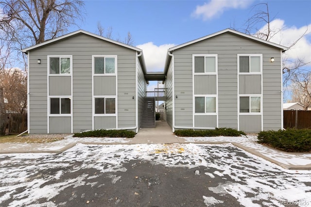 1502 E 5th St, Loveland, CO 80537 - view of snow covered rear of property