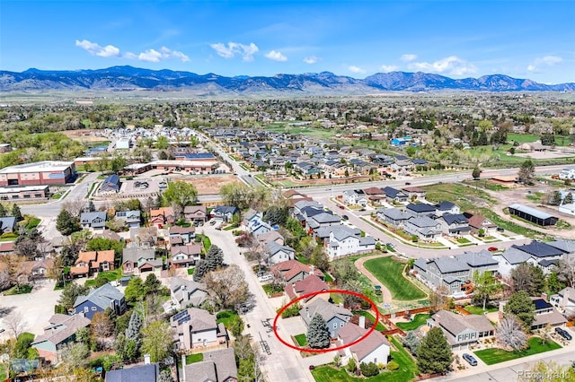 14533 W 69th Pl, Arvada, CO 80004 - aerial view of residential area featuring a mountain backdrop