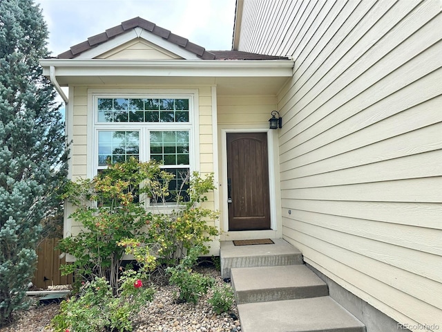 view of entrance to property