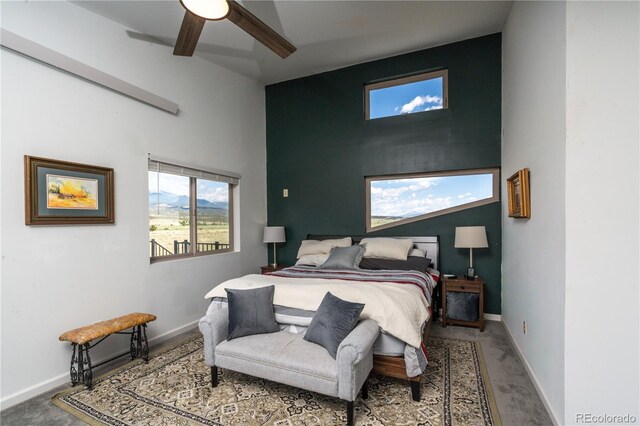 11865 Rangeview Cir, Salida, CO 81201 - bedroom with baseboards and a ceiling fan