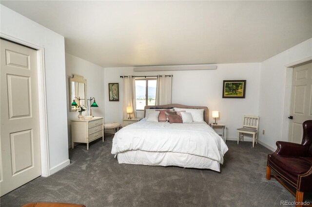 11865 Rangeview Cir, Salida, CO 81201 - bedroom featuring dark carpet and baseboards