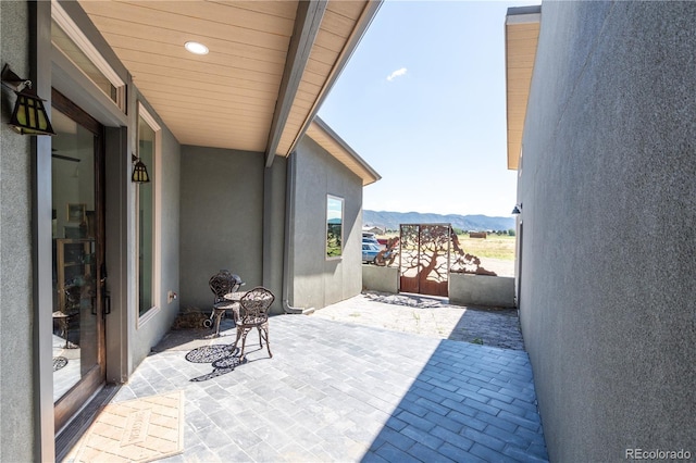 11865 Rangeview Cir, Salida, CO 81201 - view of patio / terrace with a mountain view