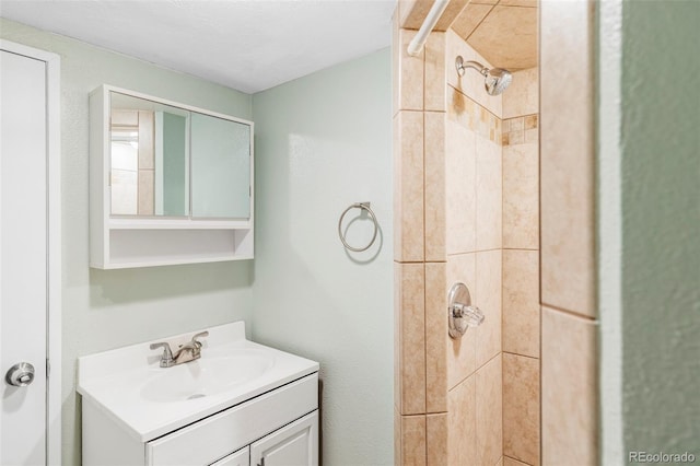 4421 Raleigh St, Denver, CO 80212 - bathroom featuring vanity and a tile shower