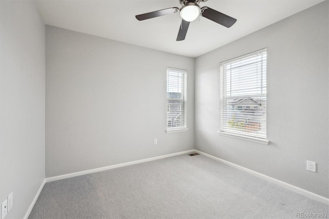 3831 E 141st Ave, Thornton, CO 80602 - unfurnished room featuring ceiling fan, carpet flooring, and baseboards