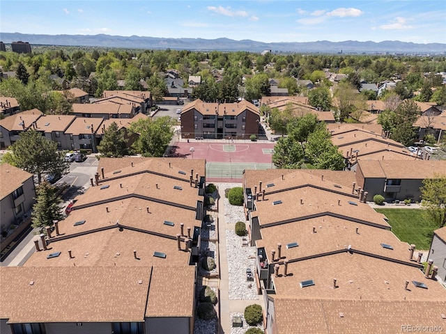 12053 E Harvard Ave Unit 107, Aurora, CO 80014 - aerial perspective of suburban area featuring mountains