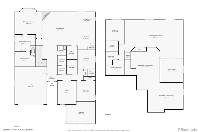 floor plan / room layout