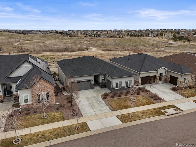 view from above of property