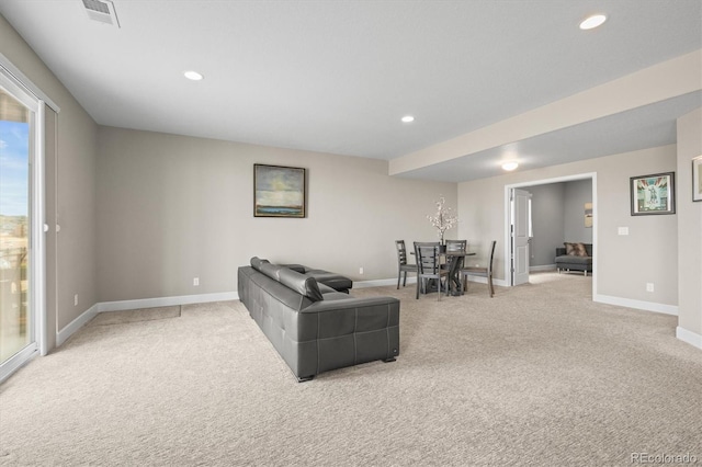 26741 E Peakview Pl, Aurora, CO 80016 - living area with light colored carpet and recessed lighting