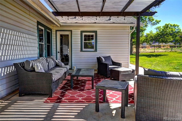587 21 1/8 Rd, Grand Junction, CO 81507 - view of patio / terrace featuring outdoor lounge area and a pergola