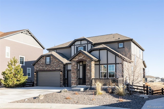 view of front of house featuring a garage