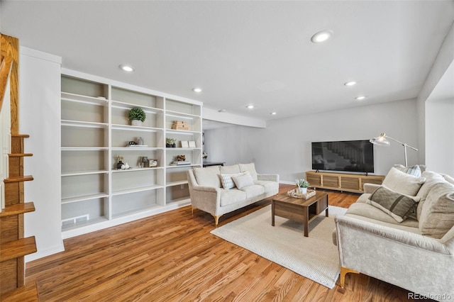 5991 S Eudora Way, Centennial, CO 80121 - living area with wood finished floors and recessed lighting