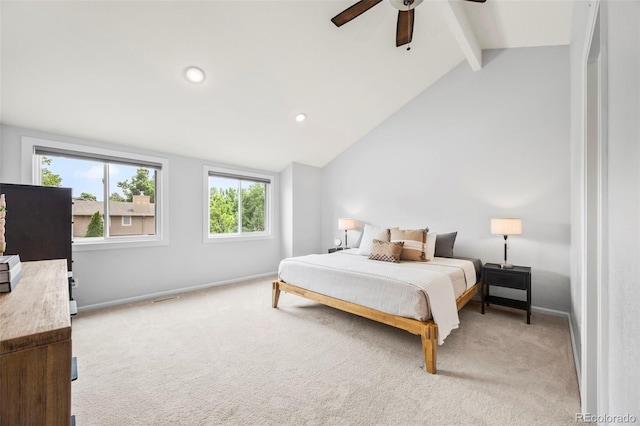 5991 S Eudora Way, Centennial, CO 80121 - bedroom featuring light carpet, baseboards, ceiling fan, and recessed lighting