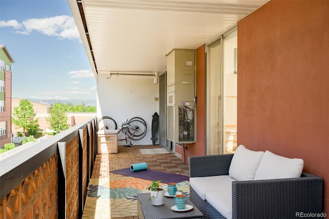 balcony with an outdoor living space