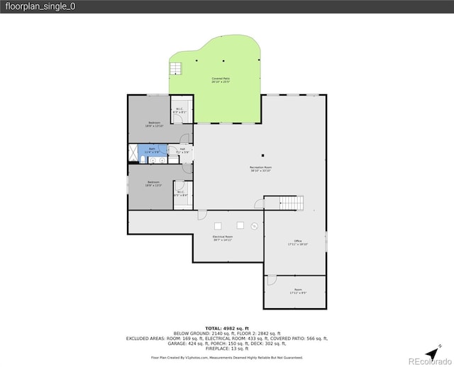 27615 E Moraine Dr, Aurora, CO 80016 - floor plan / room layout