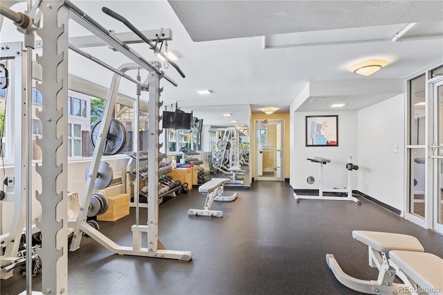 1196 N Grant St Unit 106, Denver, CO 80203 - gym with baseboards