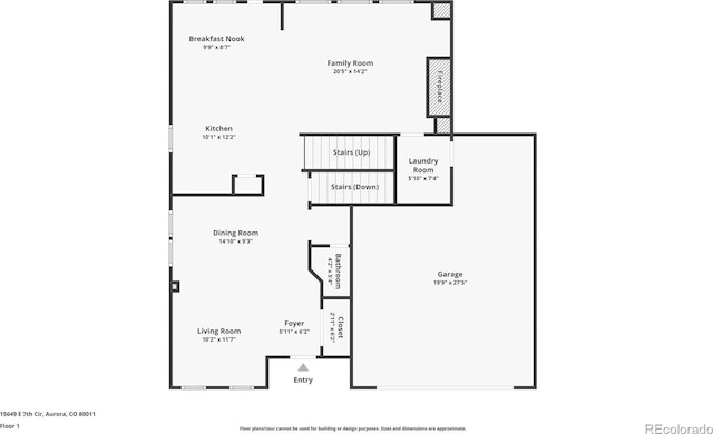 15649 E 7th Cir, Aurora, CO 80011 - view of room layout