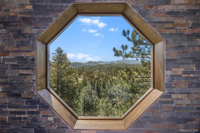 4477 Independence Trl, Evergreen, CO 80439 - detailed view of a mountainous background and a heavily wooded area