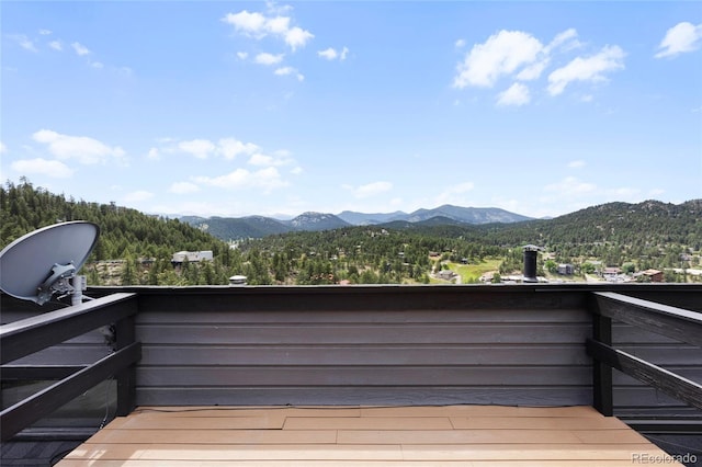 4477 Independence Trl, Evergreen, CO 80439 - deck with a mountain view