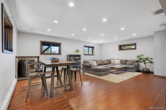4477 Independence Trl, Evergreen, CO 80439 - dining area with recessed lighting and wood finished floors