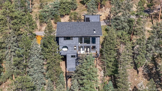 4477 Independence Trl, Evergreen, CO 80439 - view from above of property