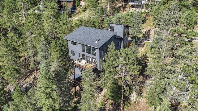 4477 Independence Trl, Evergreen, CO 80439 - aerial view of property and surrounding area