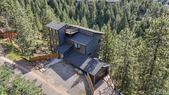 4477 Independence Trl, Evergreen, CO 80439 - view of subject property with a forest