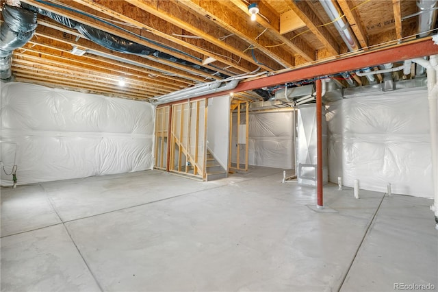 14892 E Poundstone Dr, Aurora, CO 80015 - unfinished below grade area with stairway
