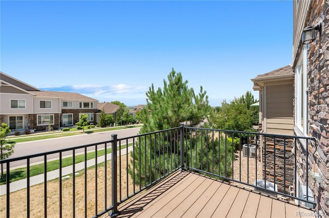 14892 E Poundstone Dr, Aurora, CO 80015 - wooden terrace featuring a residential view