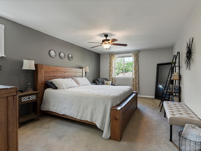 7554 S Ogden Way, Centennial, CO 80122 - bedroom featuring light carpet and a ceiling fan