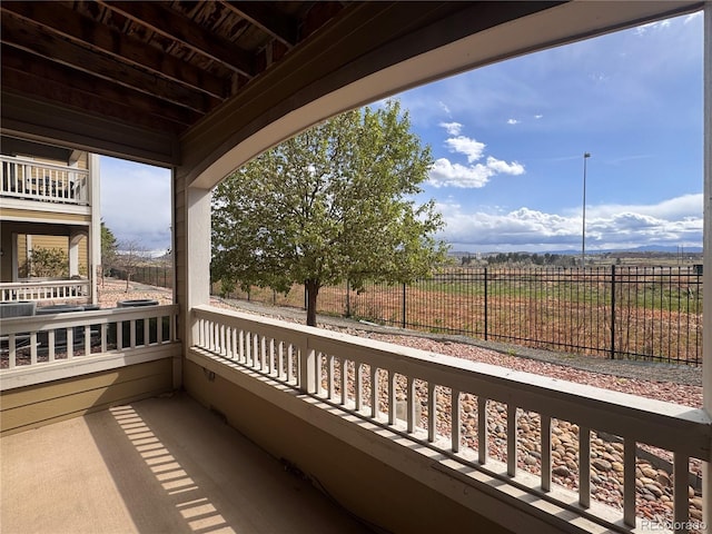 view of balcony