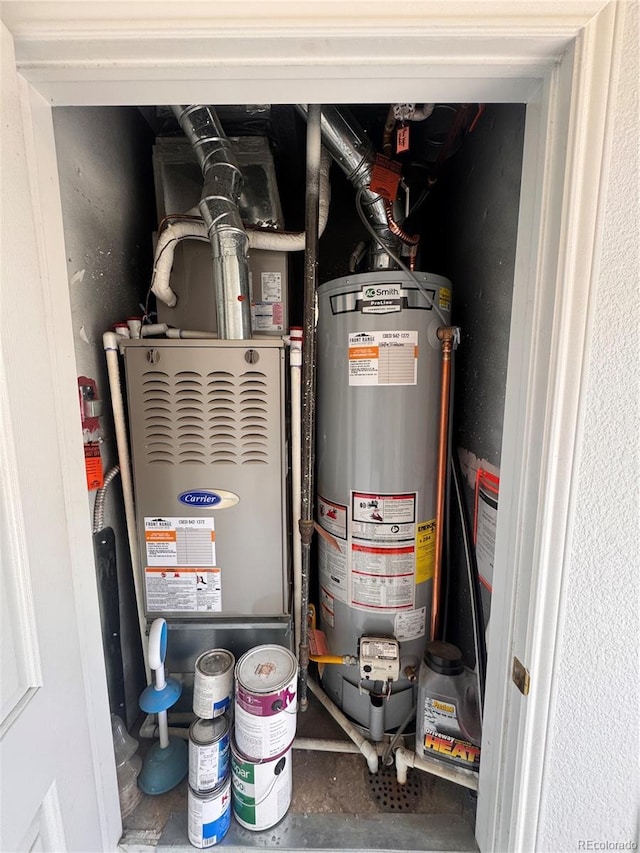 utilities featuring water heater
