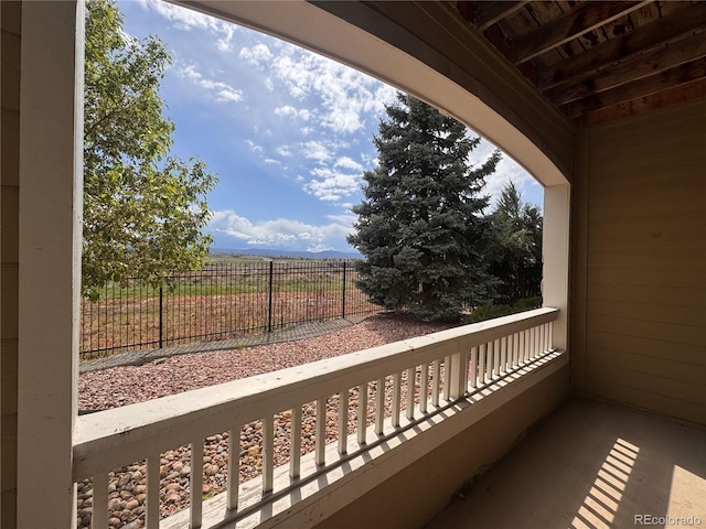 view of balcony