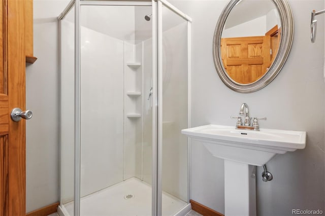 2901 Lorraine Ct, Boulder, CO 80304 - full bath with a shower stall and a sink