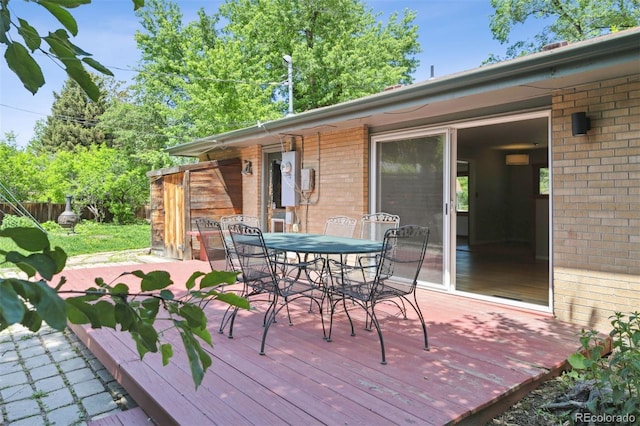 2901 Lorraine Ct, Boulder, CO 80304 - deck featuring outdoor dining area