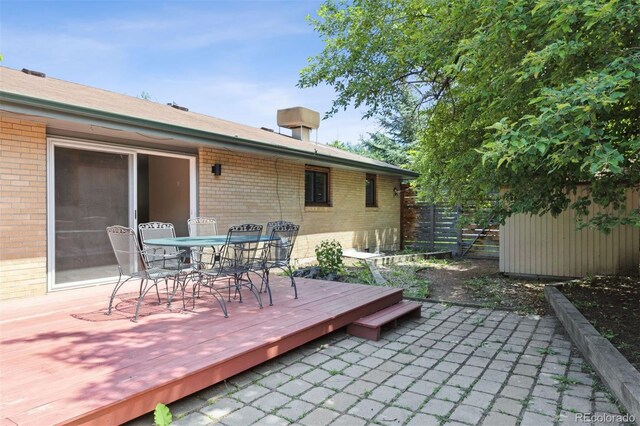 2901 Lorraine Ct, Boulder, CO 80304 - view of patio / terrace featuring outdoor dining space and a wooden deck