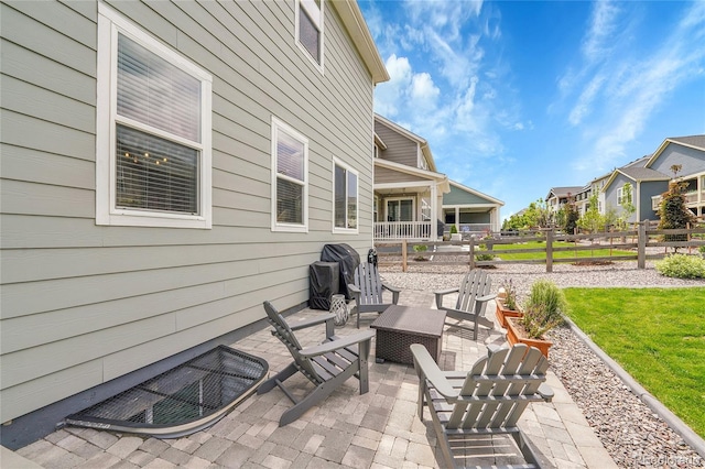 8839 Culebra St, Arvada, CO 80007 - view of patio / terrace featuring a residential view