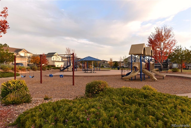 view of jungle gym