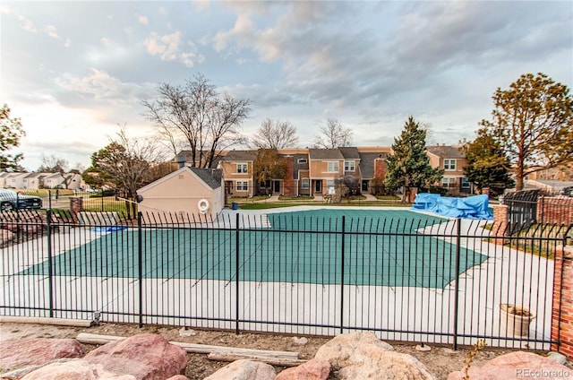 2870 S Ursula St, Aurora, CO 80014 - pool with fence and a residential view