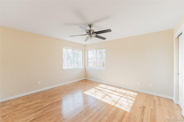 5384 S Datura St, Littleton, CO 80120 - unfurnished room featuring ceiling fan and light wood-style flooring
