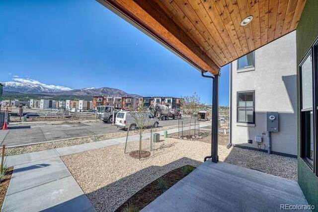 136 Chase St, Salida, CO 81201 - view of patio / terrace featuring a mountain view