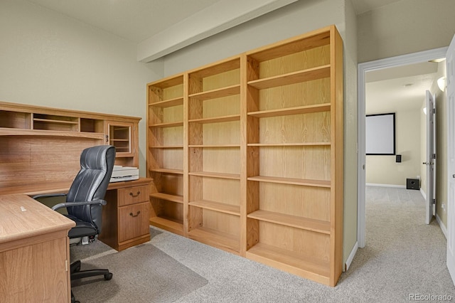 view of carpeted office