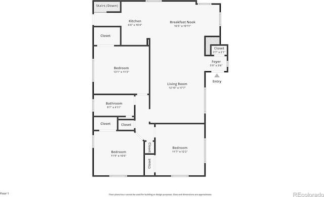 10595 E 23rd Ave, Aurora, CO 80010 - view of floor plan / room layout